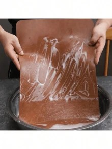 1pc European Style High-End Waterproof, Oil-Resistant, Heat-Insulating Placemat For Dining Table, Bowls And Plates - Multicolor - View 2