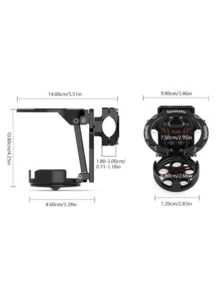 1pc Collapsible Bicycle/Motorcycle Cup Holder, Portable & Lightweight, Suitable For Sports, Delivery, Travel, Picnic - Multicolor - View 3