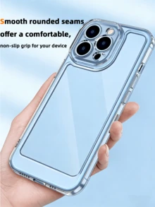 适用于 17e/16e/17/16/15/14/13/12/11 Pro Max SE 8/7/6 Plus 的透明 TPU 防震手机壳，防黄变摄像头镜头保护，精准按键，完美握感，经久耐用，是馈赠亲朋好友的理想之选。 - 無色 - 查看 7