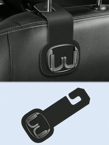 Móc treo đồ phía sau ghế xe hơi – Móc treo đôi bằng kim loại có thể gập lại, bọc giả da lộn, dành cho ghế sau, ngăn chứa đồ ẩn cho túi xách, ví, đồ tạp hóa – Chắc chắn, không gây trầy xước, giữ cho nội thất gọn gàng, móc treo đồ nhỏ. - treo lên - Xem 16