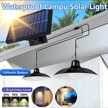 1pack Outdoor Solar-Powered Pendant Light, With Dimmable, Timer, Solar Powered Hanging Light For Barn, Garden, Patio, Garage, Wall-Mounted, Light Sensor, Garage Lighting, IP44 Automatic Sensor-Activated Lighting. - Chandelier - View 9