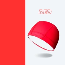 1 pezzo Cuffia da nuoto in PU per adulti taglia grande, colore unito, impermeabile e confortevole, accessorio da nuoto unisex - A - Visualizzare 15