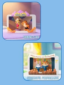 POP MART Zootopia Highlight Moment Series Blind Box Scene Sets - 8 Regular + 1 Hidden Best Partner, Disney Movie Iconic Scenes Diorama Featuring Conferring Honors Pawpsicle Successful Performance Boxing Match High Quality Service Shining Star Fulfilling Day Master Of Disguise, 2.76-3.35in Scene Box With 0.69-1.71in Moveable Characters, PVC/ABS Interactive Slider & Dial Mechanics, Exquisite Miniature Environment Collectible Figurines, Perfect For Zootopia Disney Fans Blind Box Collectors Animation Lovers Gift Seekers - Multicolor - View 7