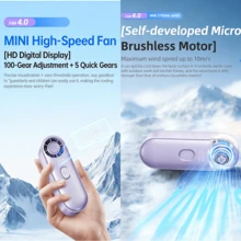 1pc Mini Handheld Fan, Only 4.33inch Mini Fan. Type-C Fast Charging With 2000mAh Large Capacity Battery. Ultra-Long Runtime, Ultra-Strong Airflow. Compact Design, 100 Wind Speed Levels. Convenient For Outdoor Use, Travel, Shopping, Camping, Portable, Keep Cool Anytime. Ideal Gift For Ladies, For Yourself, Family, Friends, Thoughtful Present, Caring Companion.,Outdoor,Garden,Travel Essentials,Portable Essentials,Beach Essentials,Graduation Season,Commencement,Graduation Ceremony,Graduation Gift,Graduation Present,Graduation Gift,Graduation Present,Congrats Grad,Congratulations Graduate,Valedictorian,Finish School,Graduation Party,Outdoor Essentials,Travel Portable,Hiking Essentials,Camping Essentials,Portable Tools,Summer Essentails,Summer Portable - Multicolor - View 6