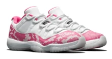 Nike Air Jordan 11 Retro Low Pink Snakeskin 2019 Women's AH7860-106 - 粉色 - 查看 3