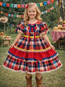 Super Luxury Reinforced Festa Junina Dress In Various Colors - Special Edition - 心 - 查看 1