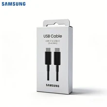 三星双USB-C 5A快充线 EP-DX510 全球版 1.8米 60W PD快充 适用于Type-C设备、智能手机、平板电脑和笔记本电脑 - 黑色 - 查看 5