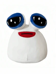 1个可爱宠物外星人Pou毛绒玩偶 - 送给孩子的完美礼物，毛绒玩偶 - 可爱的毛绒动物玩偶，配有钥匙扣、包包挂饰和钱包装饰 - 彩色 - 查看 5