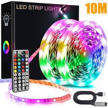 LED Light Strips With Remote Control, Smart RGB Light Strips For Bedrooms, SMD 5050 Light Beads, Various DIY Lighting Modes, TV Backlight, Background Wall Decorative Light Strips, Suitable For Rooms, Living Rooms And Parties. - 多色光 - 查看 13