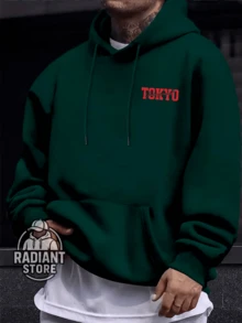 Comfortable Basic Sweatshirt For Everyday Wear Tokyo Cars Japan JDM Gear Art Streetwear Urban Culture Street Fashion Street Graffiti Tagging Skater Skateboarding Unisex Men's Women's Sweatshirt 50% Cotton 50% Polyester Top Premium Streetwear New Release Immediate Shipping Various Colors!! - 軍綠色 - 查看 2