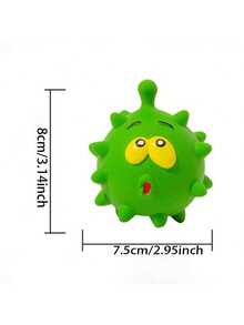 Latex Squeaky Expression Ball Pet Teeth-Cleaning Grinding Sound Ball-Shaped Toy - Multicolor - View 2