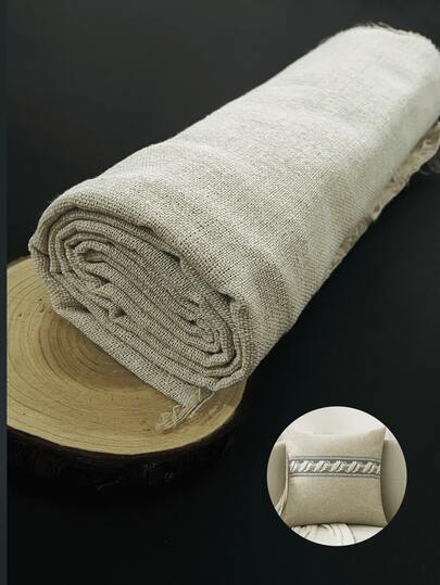 [Lin naturel] 1 yard de tissu en lin naturel de 60 pouces de large, lin, chanvre, couleur unie, fournitures artisanales pour nappe