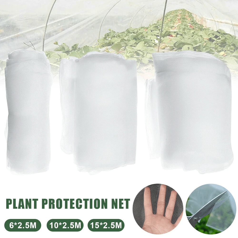 10M Garden Net Netting Vegetables Crops Mosquito Net Plant Cover Insect Bird Net Vegetable Fruit Protection Net, Mesh Insect Screen Barrier To Protect Garden Plants From Bird And Insect Damage - 10*2.5M - View 1