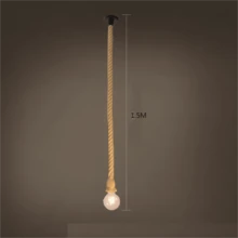 1入復古吊燈座，帶1米繩索，單頭或雙頭適用於酒吧，茶館，美式鄉村餐廳 - 1米燈座 - 查看 16