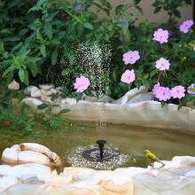 1PC Solar Water Fountain Pump With Filtration Box, 6 Spray Patterns, Auto Shut Off Protection, For Outdoor Patio Pond Aquarium,Garden Stuff,Fuente De Agua Para Jardín,Outdoor Water Fountain,Solar Water Fountain Outdoor,Gardening Supplies - 黑色 - 查看 6