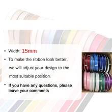 2/5/10/20/30/50/90m Customizable Text Satin Ribbon, Personalized 1cm/1.5cm/2cm Width Satin Ribbon, Colorful Silk Ribbon Suitable For DIY Crafts, Making Bows, Wedding Decoration, Gift Wrapping And Party Decoration, Birthday Gift Packaging - Red - View 16