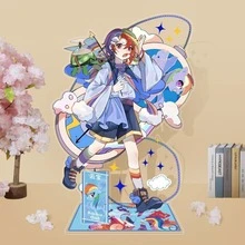 MY LITTLE PONY 一套小马宝莉拟人化亚克力立牌，包含Fluttershy、Pinkie Pie、Twilight Sparkle、Rainbow Dash、Rarity和Applejack，可爱桌面摆件，高性价比卡哇伊小马周边手办，适合圣诞节和日常展示 - 彩色 - 查看 12