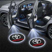 2Pcs LED Car Door Welcome Light,HD Projector Lamp For Most Vehicles,Car Accessories - TOYOT.A - View 2