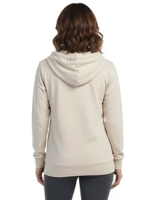 Women's Lightweight Cotton Hoodie Full Zip S-3XL With Pockets Hooded Sweatshirt Jacket Coat Solid Tops Regular & Plus Size Basic Layering Tops Warm Lightweight Cotton Zipper Hoodie Sweatshirt For Women Lady Sweatshirts Long Sleeve Outerwear For Spring Fall Winter Womenswear Activewear Streetwear - Yến mạch trắng - Xem 2