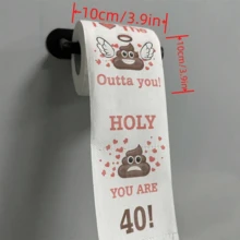 1卷装，30岁生日恶搞礼物厕纸 - 30岁生日装饰 - 派对用品创意礼物 - 搞笑恶搞礼物 - 40歲 - 查看 3