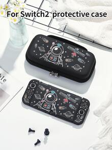 New Switch2 (2025) Game Console Accessories, Astronaut Pattern Protective Case, Suitable For Switch2, Switch NS/Switch OLED/Lite, Switch Game Console Accessories, Storage Bag, Switch Protective Case, Romantic Gift For Switch Players - Multicolor - View 1