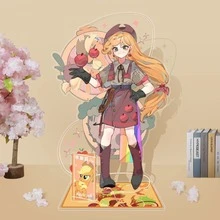MY LITTLE PONY 一套小马宝莉拟人化亚克力立牌，包含Fluttershy、Pinkie Pie、Twilight Sparkle、Rainbow Dash、Rarity和Applejack，可爱桌面摆件，高性价比卡哇伊小马周边手办，适合圣诞节和日常展示 - 彩色 - 查看 6