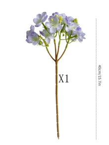 1/4/8 piezas Flores de jazmín artificiales, 40cm, Flores falsas para pared, sala de estar, dormitorio, boda, decoración de fiesta, relleno de mesa, hogar, decoración de escritorio, cocina, boda, centro de mesa, oficina, jardín, exterior, casa, decoración de patio, adecuado para primavera, verano, otoño, invierno - Morado - Ver 9