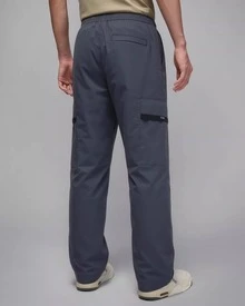 Nike Jordan Essentials 鬆緊腰帶抽繩梭織休閒褲 男款 黑色 - 黑色 - 查看 6