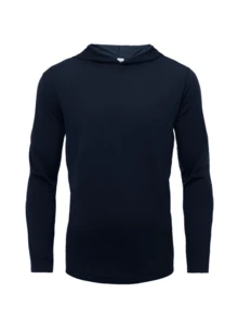 Men's 4-Pack Hooded Long Sleeve T-Shirts, Polyester Micro Mesh, Breathable Quick-Dry Active Tee - 黑/灰/酒紅/藏藍 - 查看 5