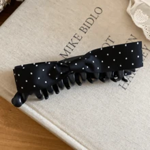 1个布艺波点蝴蝶结发夹 - 彩色 - 查看 8