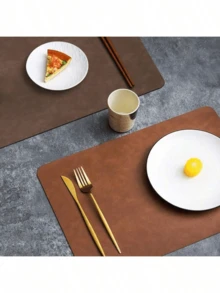 1pc European Style High-End Waterproof, Oil-Resistant, Heat-Insulating Placemat For Dining Table, Bowls And Plates - Multicolor - View 10