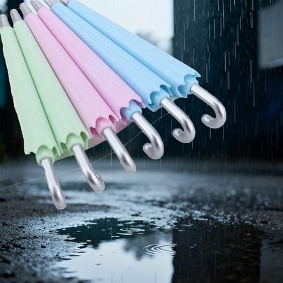 3支装创新雨伞造型圆珠笔，灵感源自雨伞设计，书写流畅，多种颜色可选，适合学生、学校、书法、培训、办公使用，也可作为节日礼物，颜色随机发货。