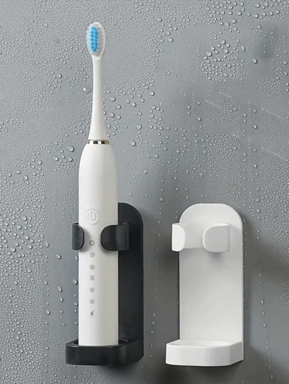 Bộ 3 giá đỡ bàn chải đánh răng điện tự dính - Giá đựng đồ dùng phòng tắm không cần khoan, thích hợp để đựng bàn chải đánh răng và phụ kiện.