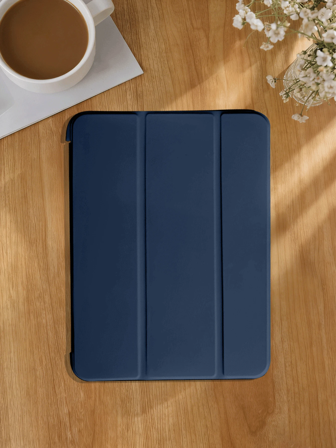 Tablet Protective Case For Samsung Galaxy Tablet/ Pad, Anti-Drop Protection, Ultra-Thin Design/Smart Stand/Auto Wake, Suitable For Apple Mini 4/5/6, 9.7/10.2/10.5 Inch, Air 4/5/6, 10th/11th Gen 10.9 Inch, Pro 11 Inch, Air 11 (M2), Air 13 And Pro 11 (M4) - Navy Blue - View 1