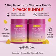 Best Gift For Mom –Leefar Probiotic Gummies For Women – 2-Pack 120 Gummies – Supports Gut Health, Digestion & PH Balance – Happy Gut Formula With Prebiotics – Vegan Non-GMO – Buy 2-Pack & Save More - Leefar Women's Probiotic – 2-pack - View 1