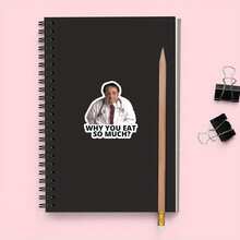 Dr. Yang Nuen, "WHY YOU EAT SO MUCH?" Funny Meme Sticker With Humor And Self-Deprecation - Waterproof Vinyl Sticker - Durable Matte Surface, Self-Adhesive Bumper Sticker, Suitable For Cars, Windows, Laptops, Trucks, Water Bottles - Multi-Purpose Durable Design, Car Sticker - one-size - View 8