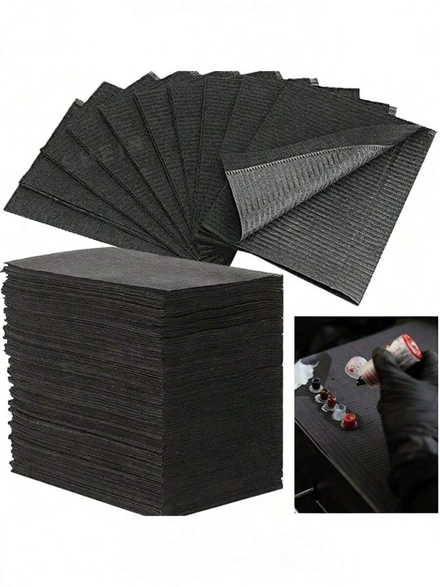 200/125/100/50/20/10 chiếc yếm nha khoa - Yếm trải bàn xăm, Yếm nha sĩ xăm và xỏ khuyên, Yếm bệnh nhân, Khăn phủ khay xăm, Yếm nha khoa ba lớp - Nhiều màu - Xem 1