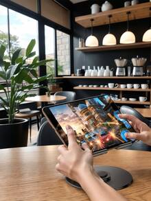 Giá đỡ máy tính bảng bằng kim loại có thể xoay và điều chỉnh 360°, tương thích với iPad Pro 9.7, 10.5, 10.9, 11, Mini 4, 3, 2, máy tính bảng, Kindle, máy đọc sách điện tử (màu đen), cũng tương thích với điện thoại thông minh, điện thoại Android, quà tặng sinh nhật, quà tặng gia đình, bạn bè, phụ kiện điện thoại. - màu đen - Xem 4