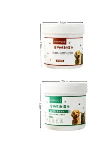 Khăn lau mắt và tai cho thú cưng (120/200 miếng), công thức dịu nhẹ giúp loại bỏ vết ố nước mắt và làm mềm ráy tai, khăn lau thoáng khí cho mèo và chó. Sản phẩm chăm sóc mắt thiết yếu cho thú cưng. Làm sạch miệng, mặt, mắt, tai, chân và hậu môn. Nhẹ nhàng loại bỏ vết ố nước mắt cho mèo và chó, sản phẩm chăm sóc mắt và tai không thể thiếu cho thú cưng, đồ dùng vệ sinh đa năng cho thú cưng, đồ dùng cho mèo, mèo con, đồ chơi cho mèo. - A - Xem 9