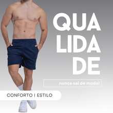 Short Academia Bermuda Dry Masculino Esportivo Confortavel - Preto - Visão 3