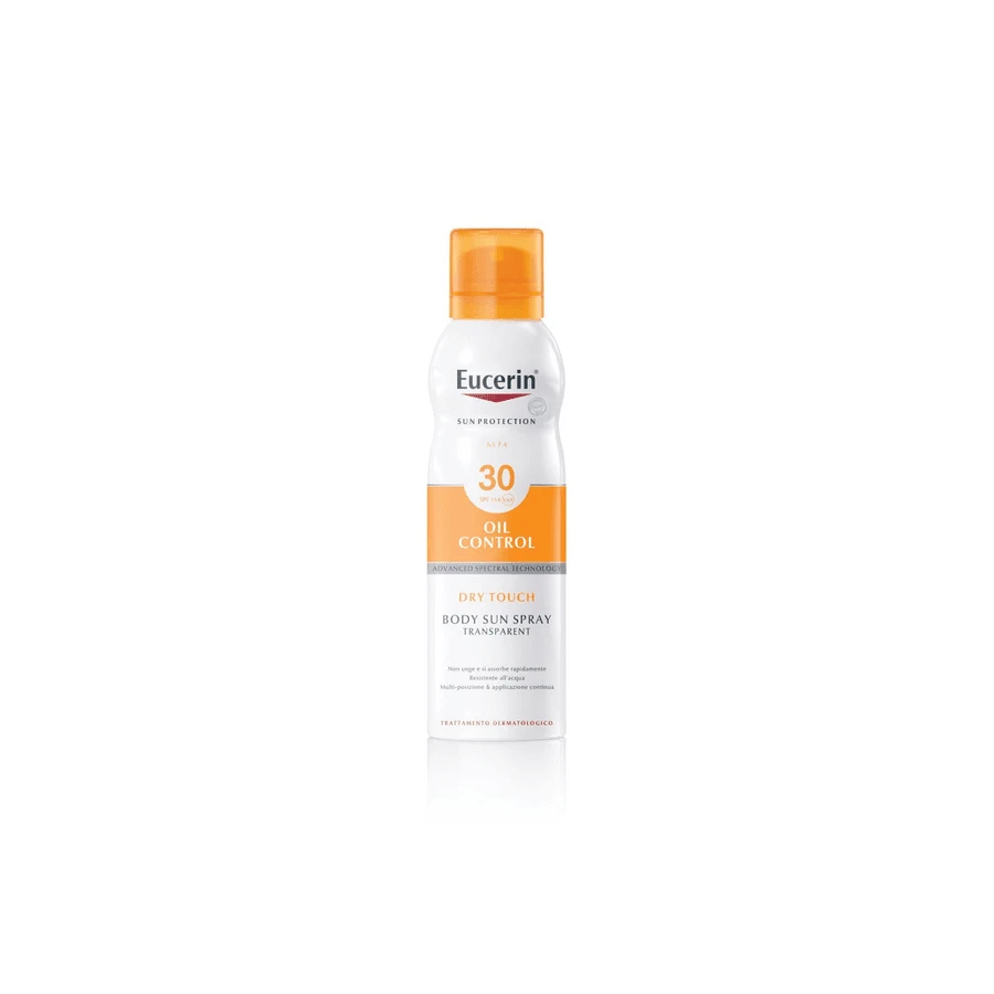 Eucerin Sun Spray Tocco Secco SPF 30 Protezione Corpo 200 ml - Bianco - Visualizzare 1
