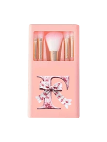 个性化A-Z字母化妆刷套装，带镜盒，5支粉色花朵蝴蝶结字母旅行化妆刷，便携式迷你化妆刷套装，内置镜子，适合日常化妆和旅行补妆，适合女性、青少年和美妆爱好者，是复活节、母亲节和送礼的完美之选，多功能，可用作旅行化妆套装、礼品套装和迷你化妆工具包。 - 彩色 - 查看 24