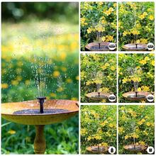 1PC Solar Water Fountain Pump With Filtration Box, 6 Spray Patterns, Auto Shut Off Protection, For Outdoor Patio Pond Aquarium,Garden Stuff,Fuente De Agua Para Jardín,Outdoor Water Fountain,Solar Water Fountain Outdoor,Gardening Supplies - 黑色 - 查看 8