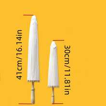 1 peça/6 peças/10 peças Decoração de Casamento Estilo Europeu de Alta Qualidade, Material Artesanal Pintado à Mão, Guarda-chuva Branco Pintado à Mão (Mais Estilos Disponíveis na Loja) - Multicolorido - Visão 10
