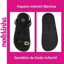 Molekinha Girls' Lightweight Comfortable Papete Sandals 26 To 36 Adjustable Buckle - 黑色 - 查看 7