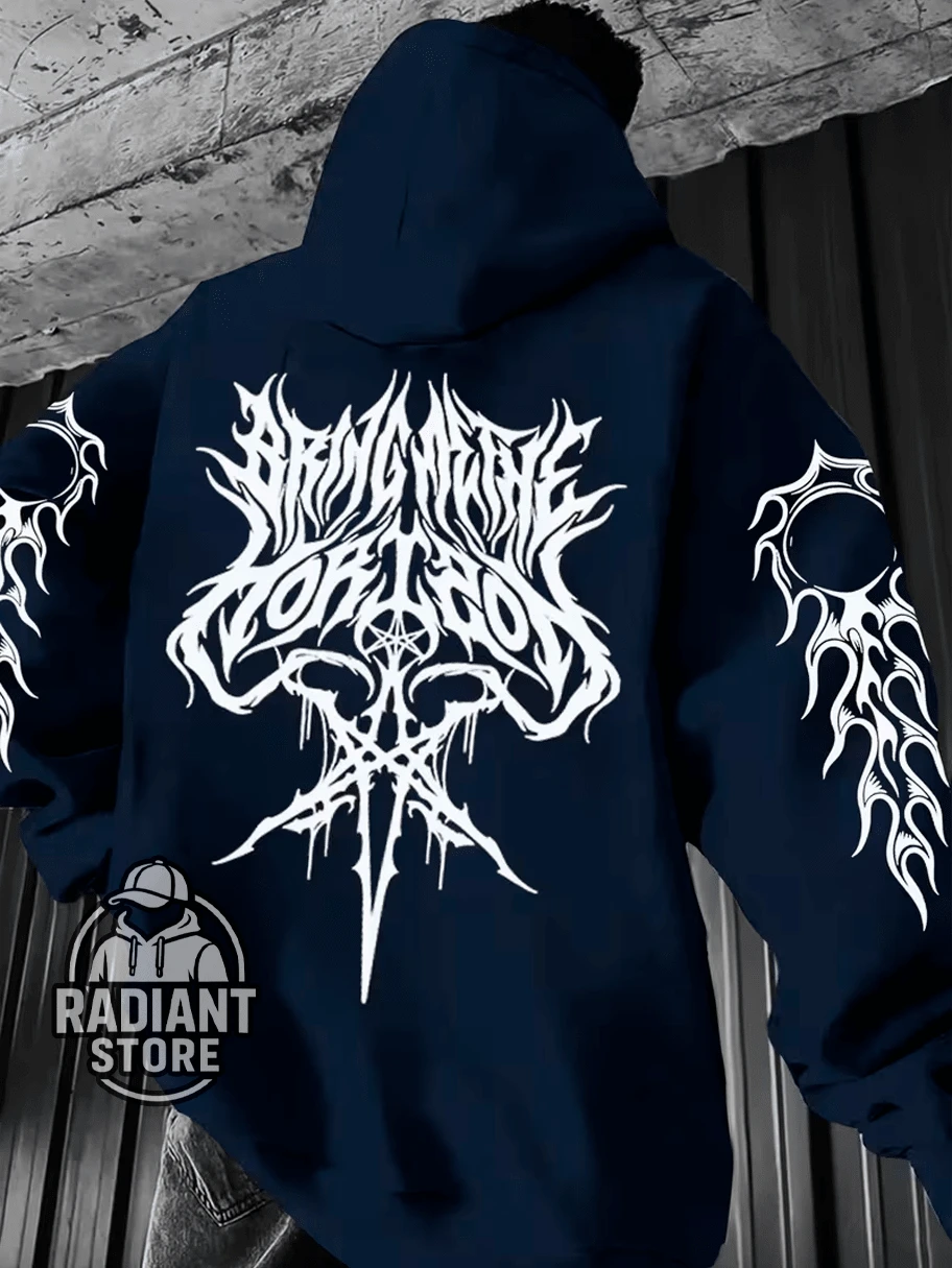 Comfortable Basic Sweatshirt For Everyday Wear. Gothic Design With Stylish Symbols, Art, Streetwear, Urban Culture, Street Fashion, Street, Graffiti, Tagging, Skater, Unisex, Men's And Women's Sweatshirt. 50% Cotton 50% Polyester. Top Premium Streetwear. New Release. Immediate Shipping. Various Colors!! - 藏蓝色 - 查看 1