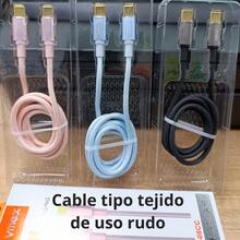 Cable de carga Cable de carga tipo C Cable de datos de carga rápida Cable telefónico trenzado de nailon, 1 metros, 60 W. - Xiaomi - Ver 2