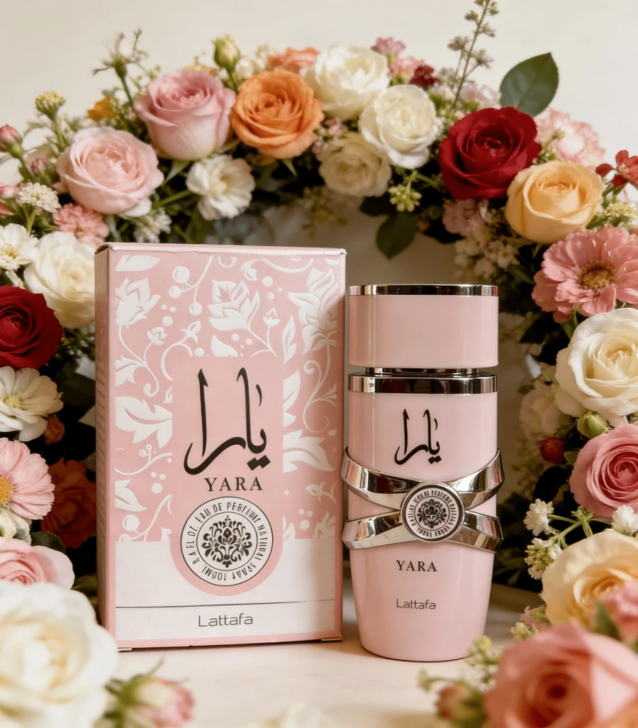 Lattafa Yara Eau De Parfum 100ml – Sweet Vanilla Gourmand Perfume For Women, Floral Creamy Musk Fragrance, Long Lasting Luxury Scent Gift For Her - 花卉印花 - 查看 1