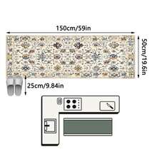 1pc Vintage Moroccan- Floral Striped Area Rug/Carpet/Doormat/Runner, Light Color, Suitable For Bathroom, Kitchen, Entryway, Hallway, Bedside, Living Room, Bedroom, Machine Washable, Home Decor - Multicolor - View 11
