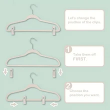 Velvet Clothes Hanger Clips, Velvet Pants Hanger Clips, Garment Clips, Strong Clamps - Suitable For Thin Velvet Hangers, Wardrobe Accessories - Multicolor - View 8